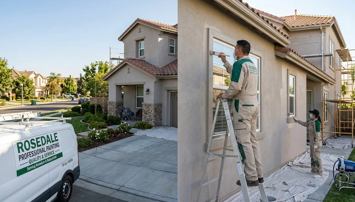 Professional house painting service in Bakersfield CA transforming home exterior with fresh paint